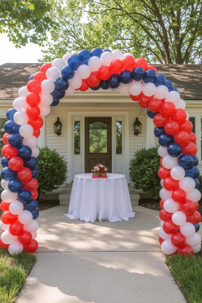 Balloon Arch in School Colors
