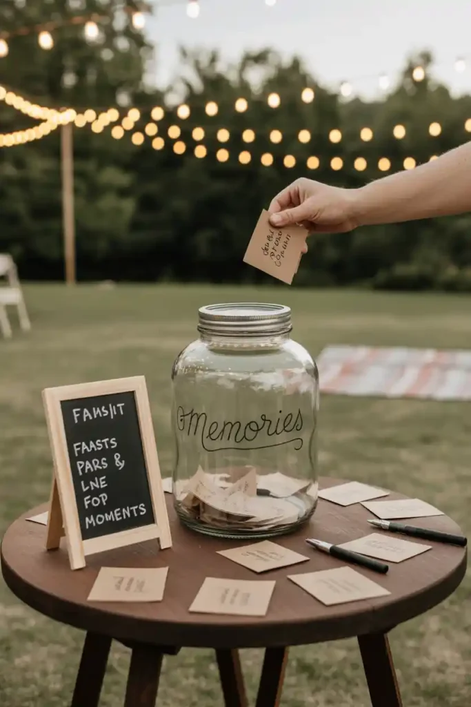 DIY Memory Jar Station