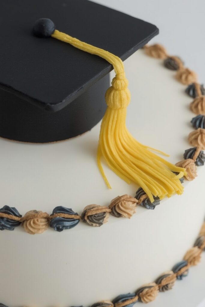 Graduation Cap Fondant Cake