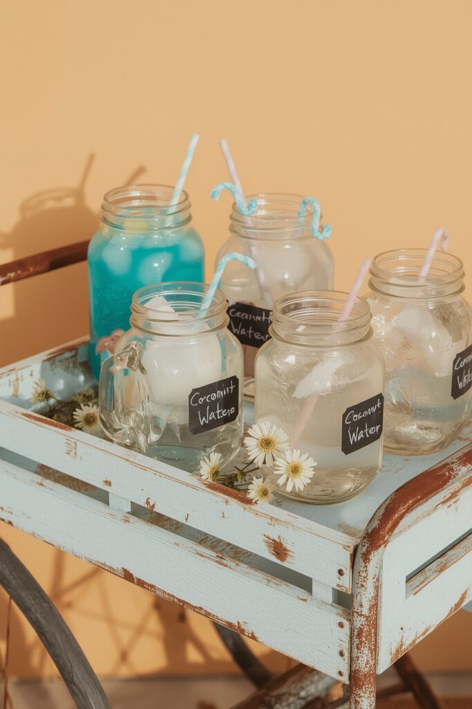 Blue Lemonade & Coconut Water Drink Bar