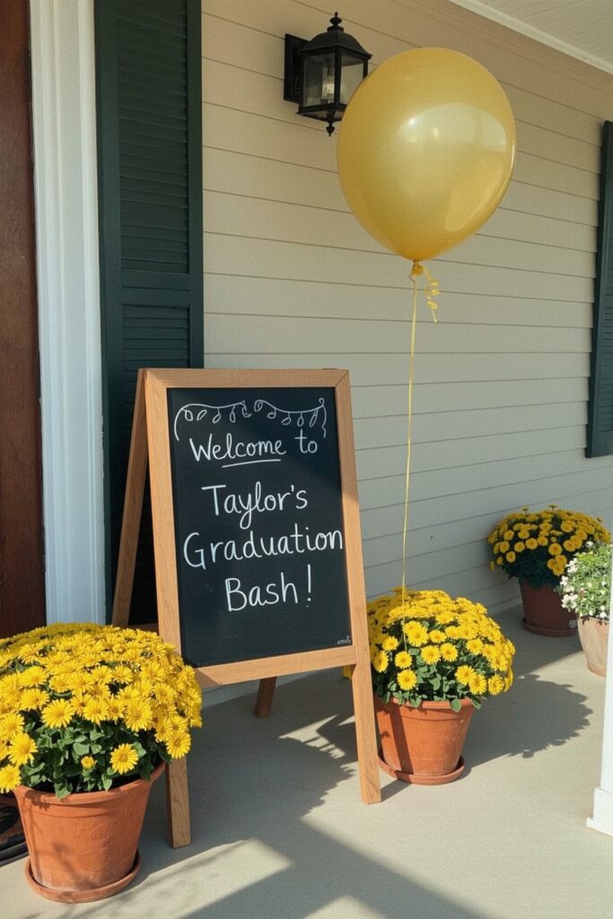 Chalkboard Welcome Sign
