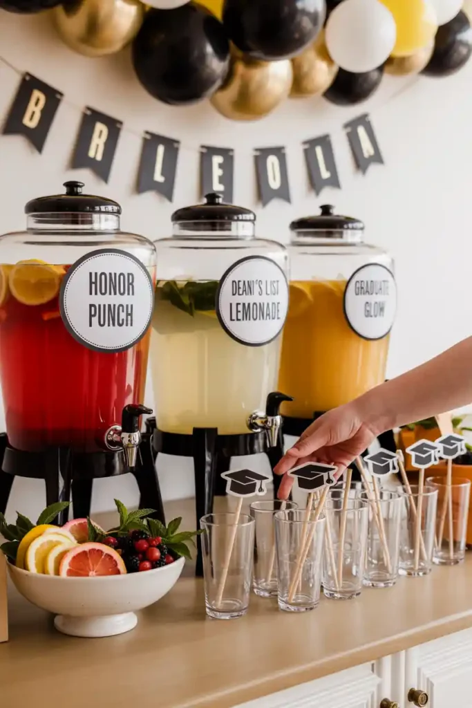 Mocktail Bar with Custom Names