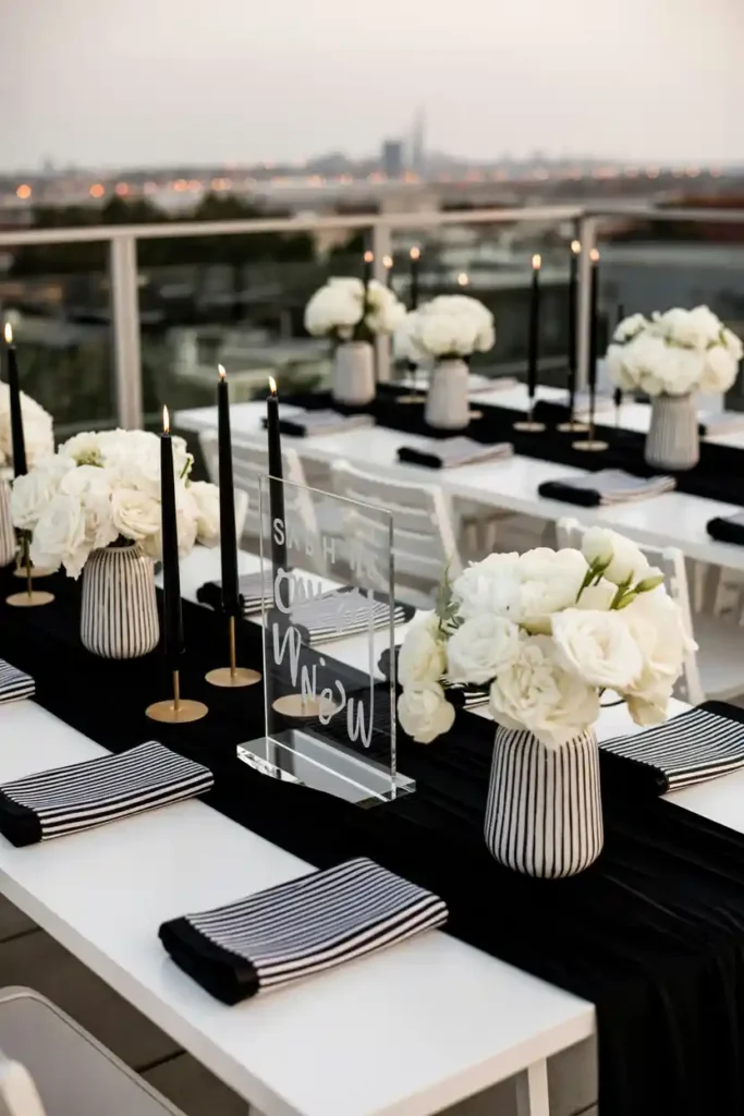 Modern Black & White Celebration
