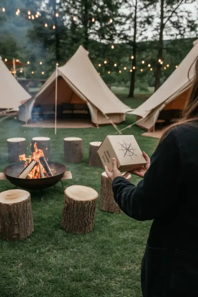 Mountain Campfire Night