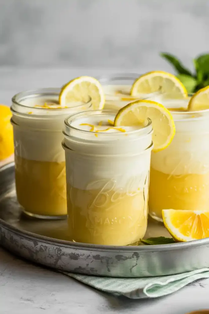 Frozen Lemonade Pie Jars