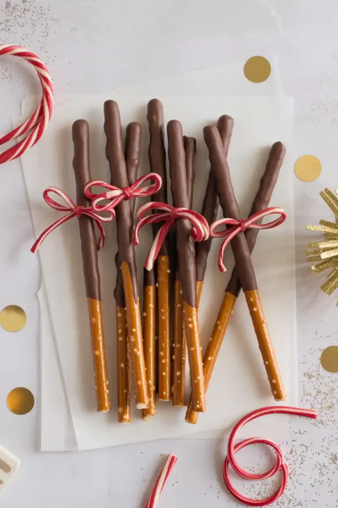 Chocolate-Dipped Pretzel Diplomas