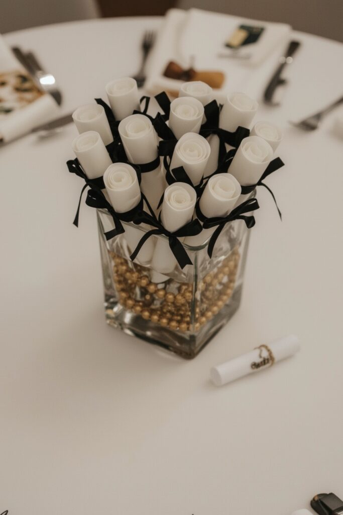 Graduation-Themed Centerpieces