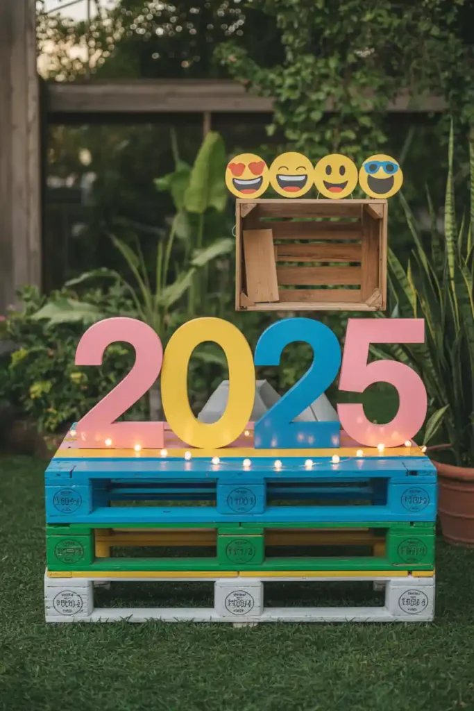 Year-Number Pallet Photo Booth