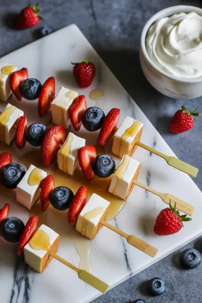 Berry Shortcake Skewer Sticks
