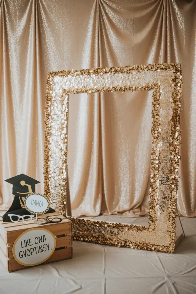 Glitter Frame Selfie Station