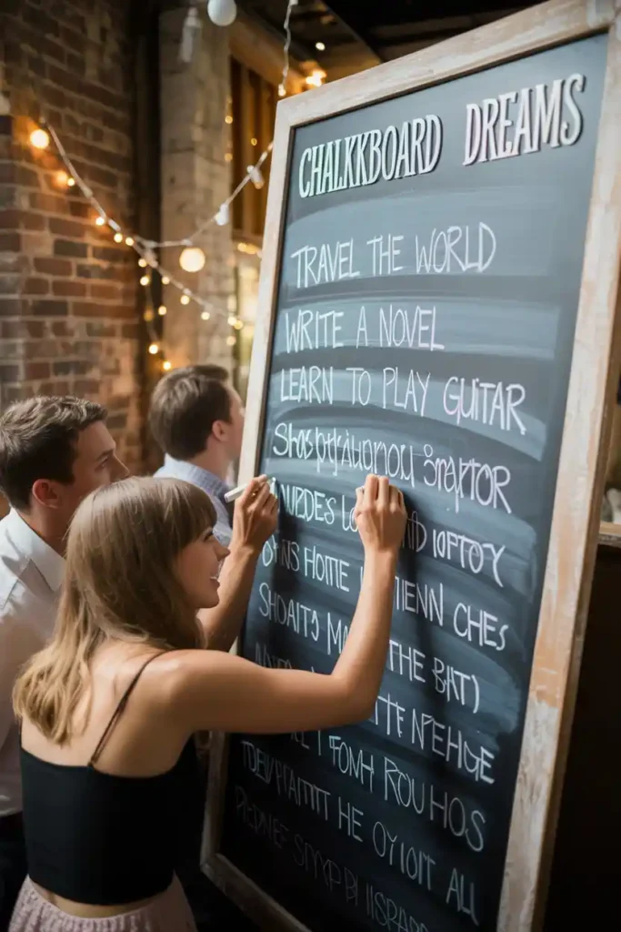 Future Goals Chalk Wall