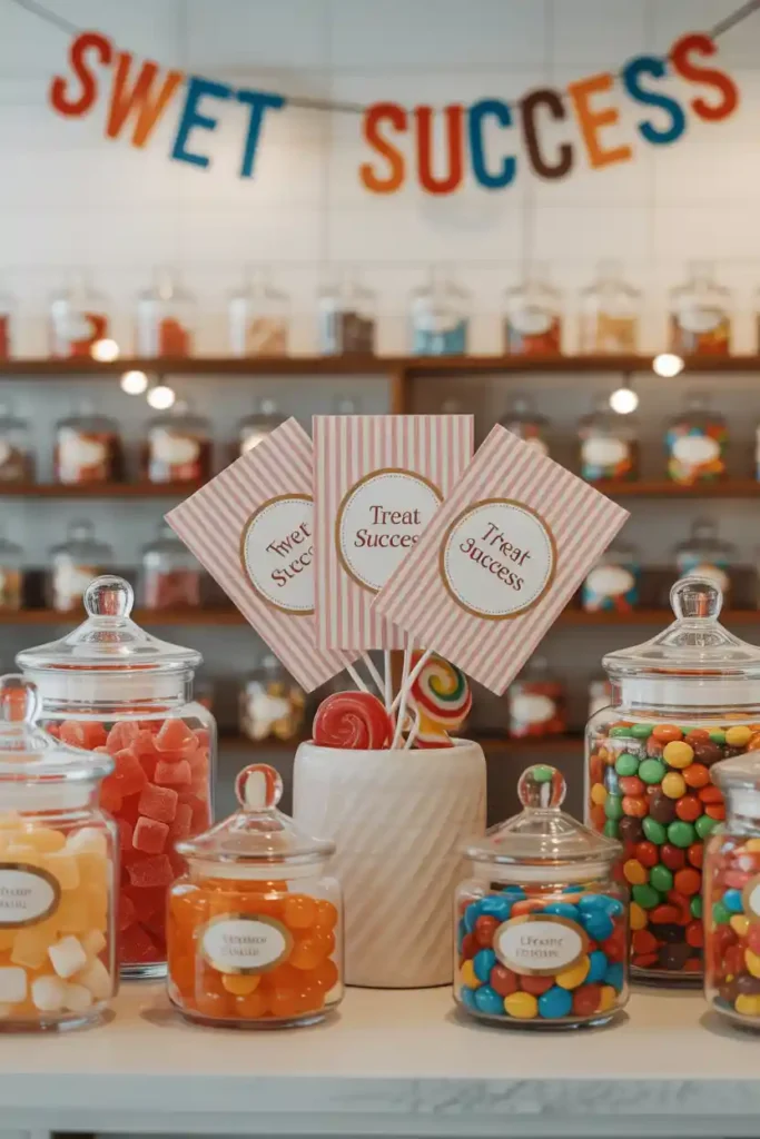 DIY Candy Buffet in Class Colors