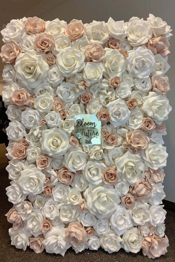 DIY Floral Wall Backdrop