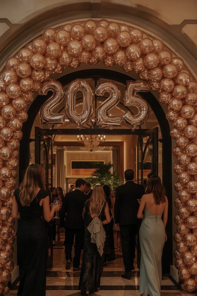 Graduation Year Balloon Arch at Entrance