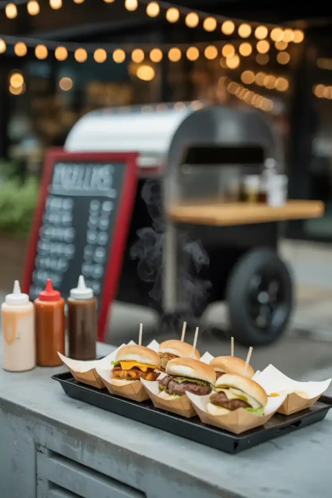 Slider Trio Food-Truck Vibe