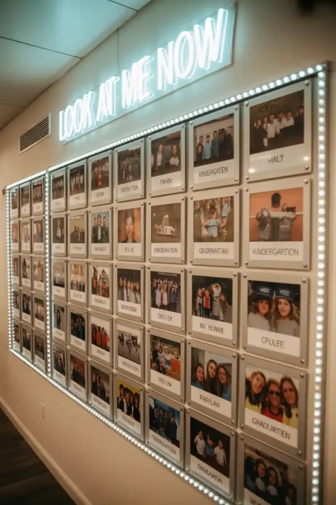 Chic “Glow Up” Collage Wall