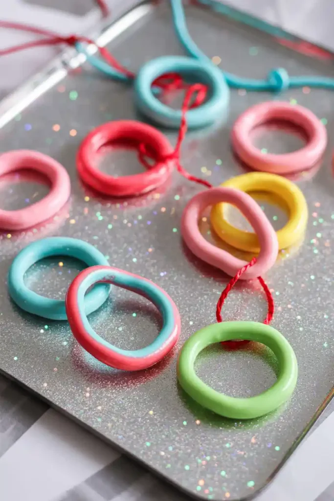 Sparkling Gelatin Graduation Rings