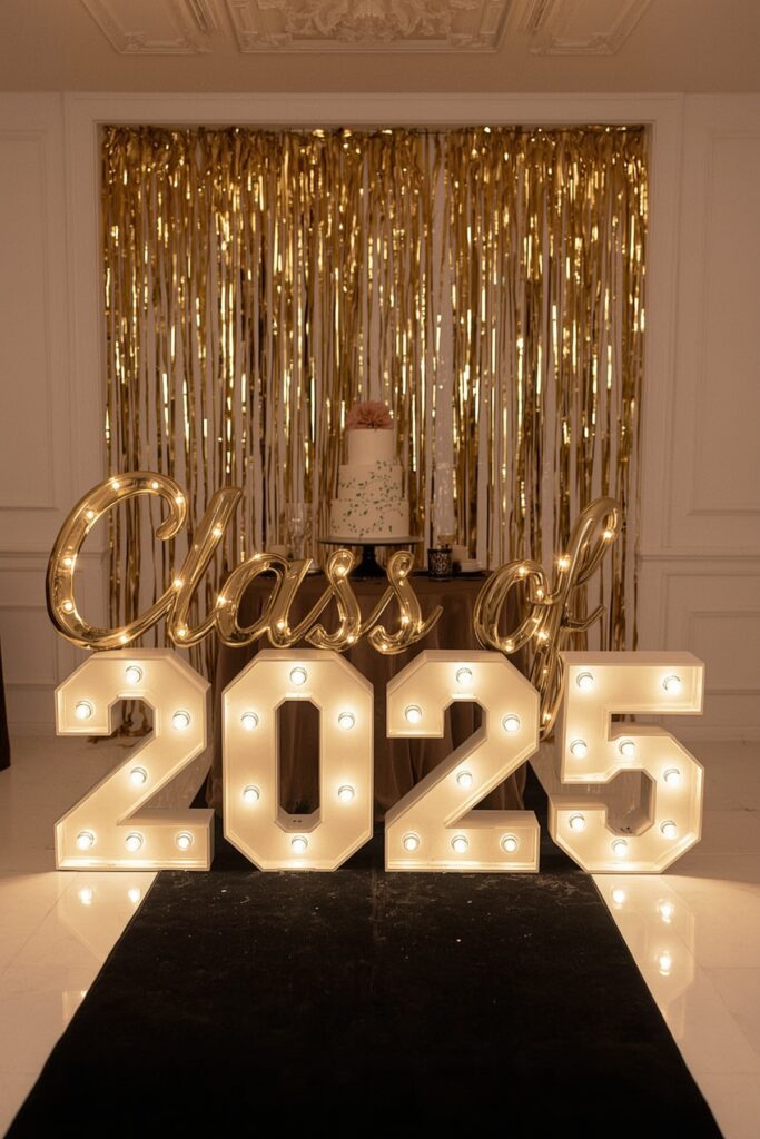 “Class Of” Light-Up Letters