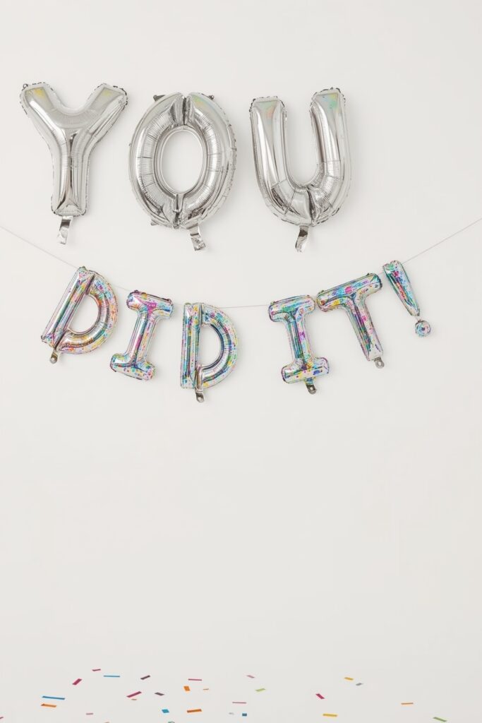 You Did It!” Letter Balloon Garland