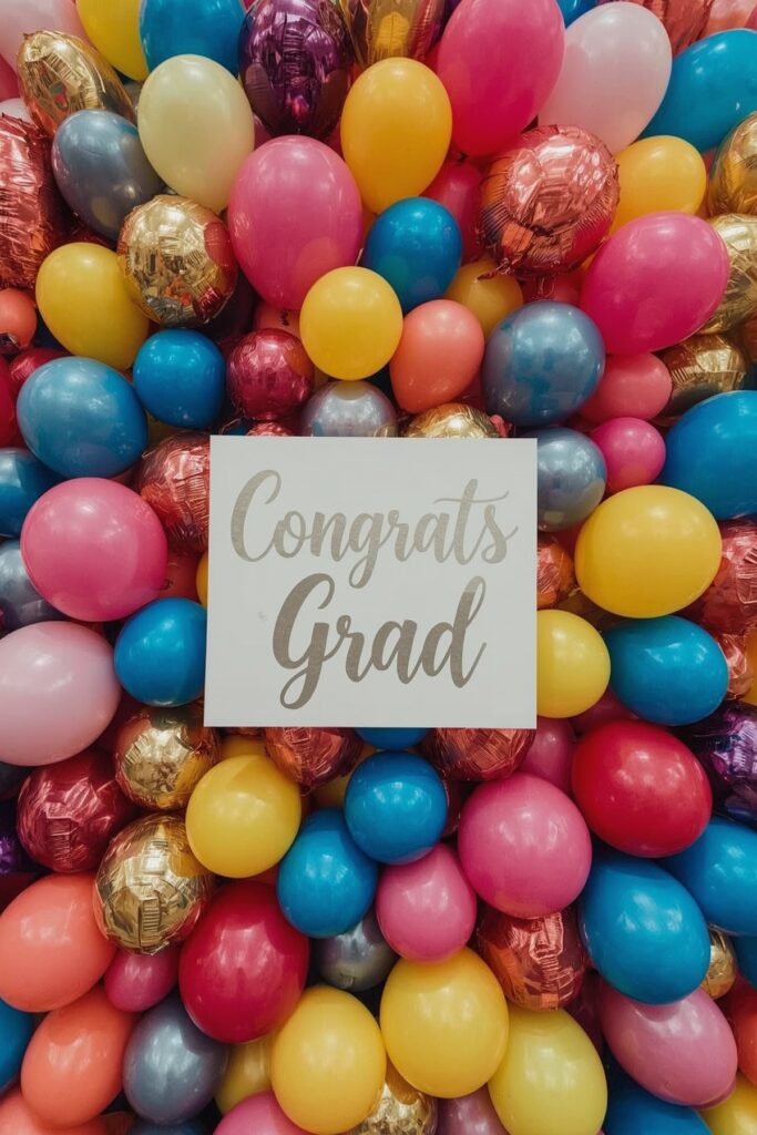 Balloon-Covered Backdrop for Photo Booth