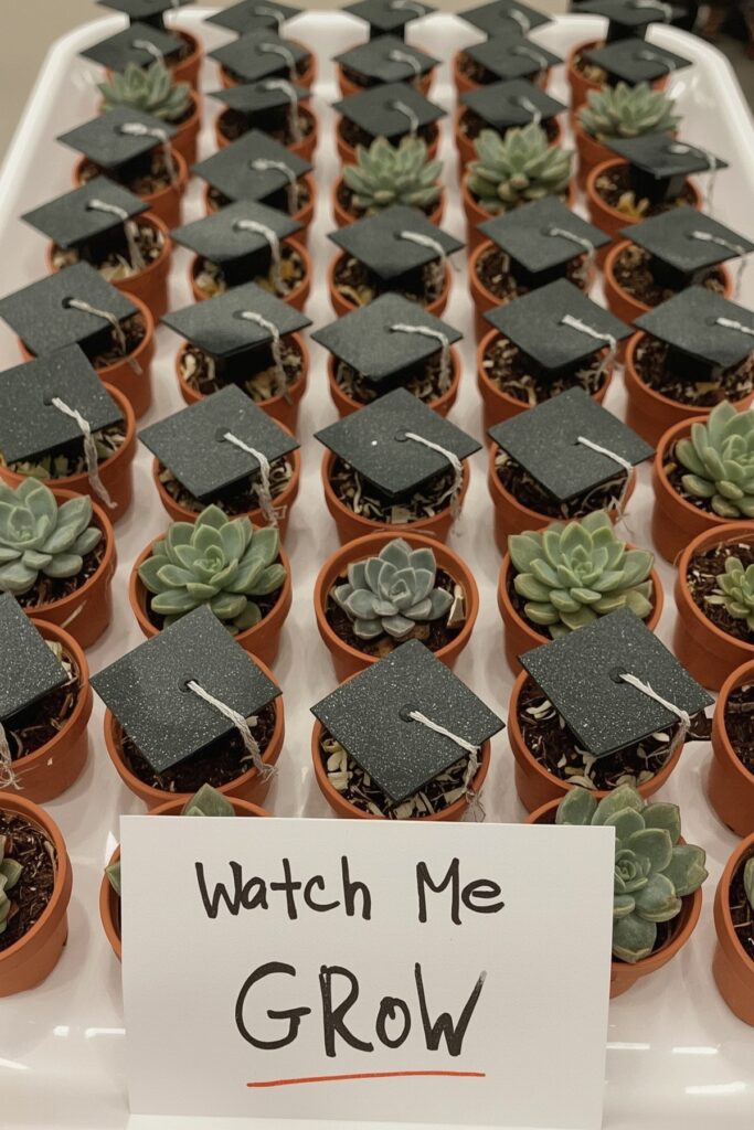 Grad Cap Succulent Pots