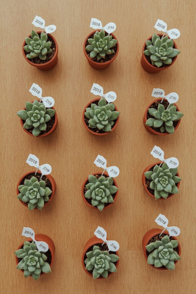 Graduation-Themed Succulent Pots
