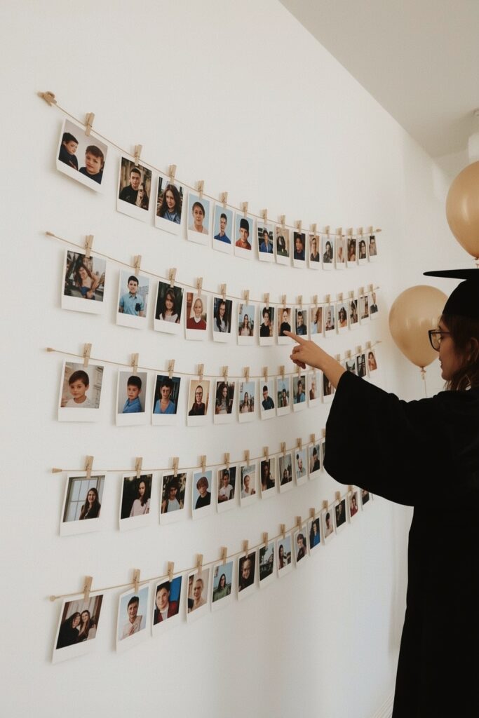 DIY Photo Timeline Wall