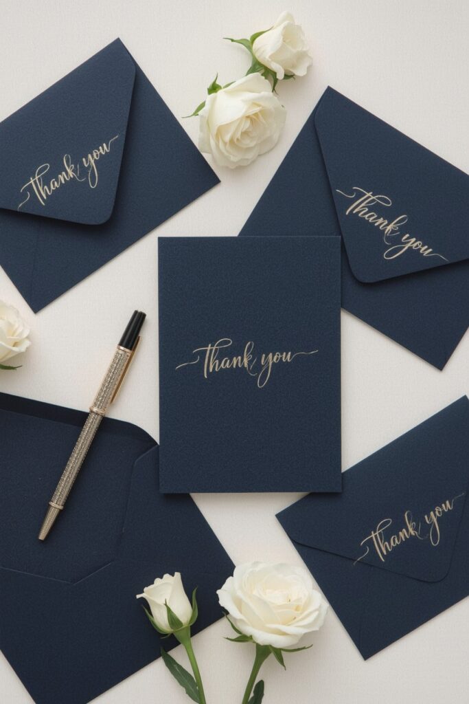 Gold-Foiled Custom Thank You Cards