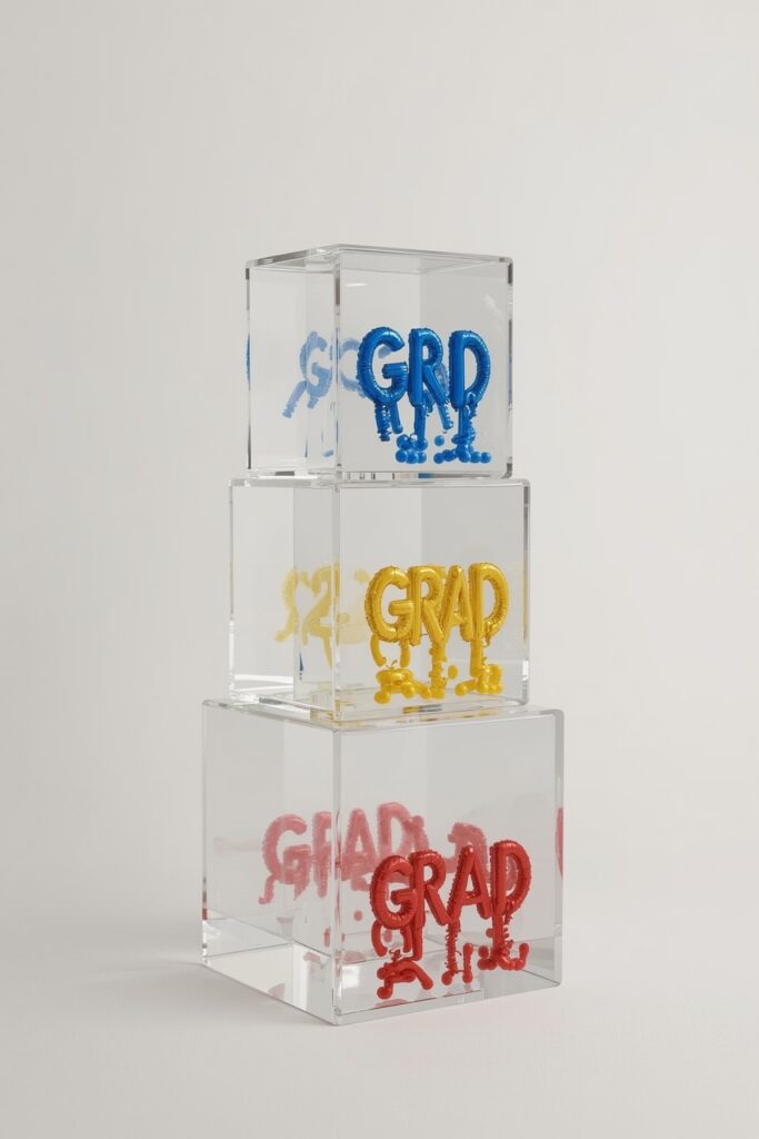 Monogram Balloon Stand for the Graduate