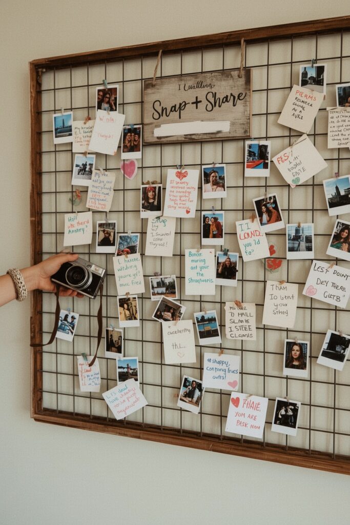 Polaroid Guest Book Wall