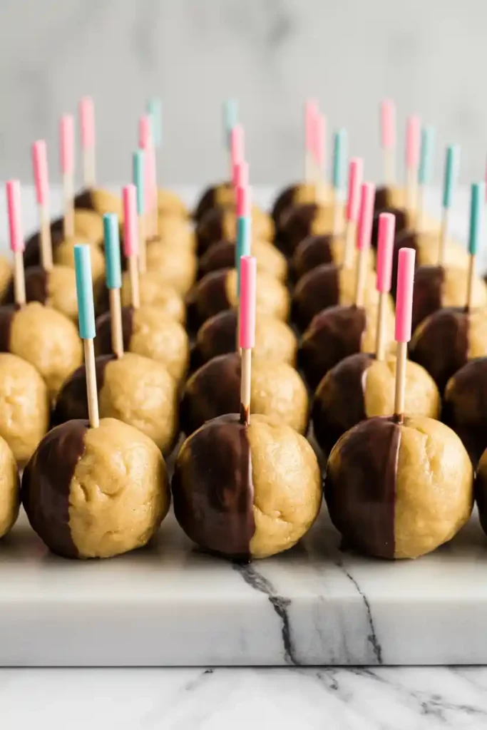 Cookie Dough Bites with Tassel Picks