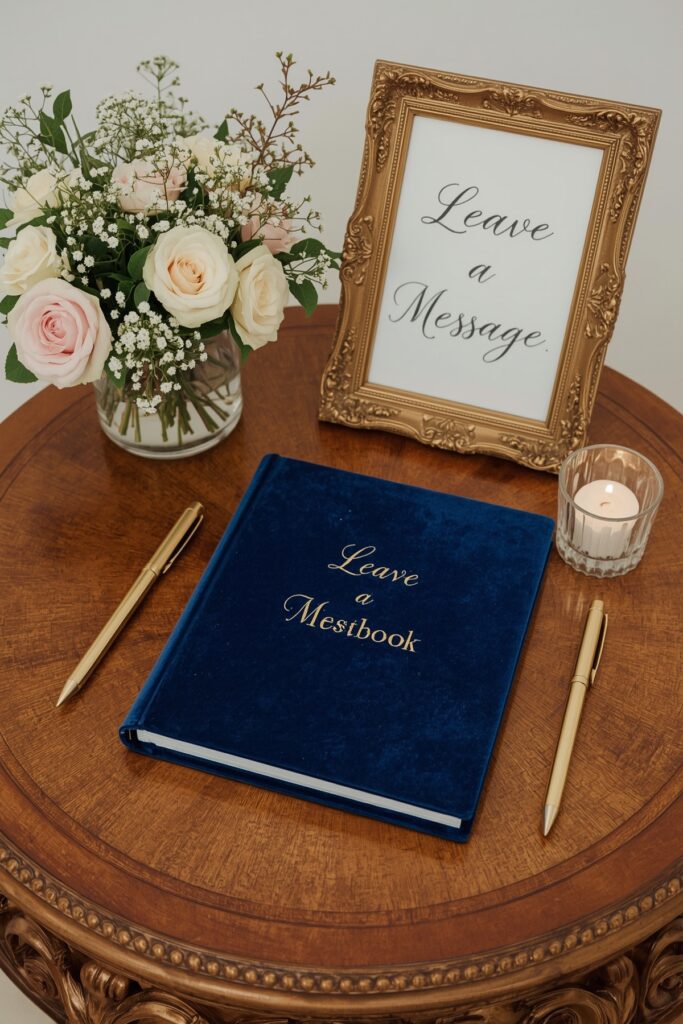 Customized Guest Book Station