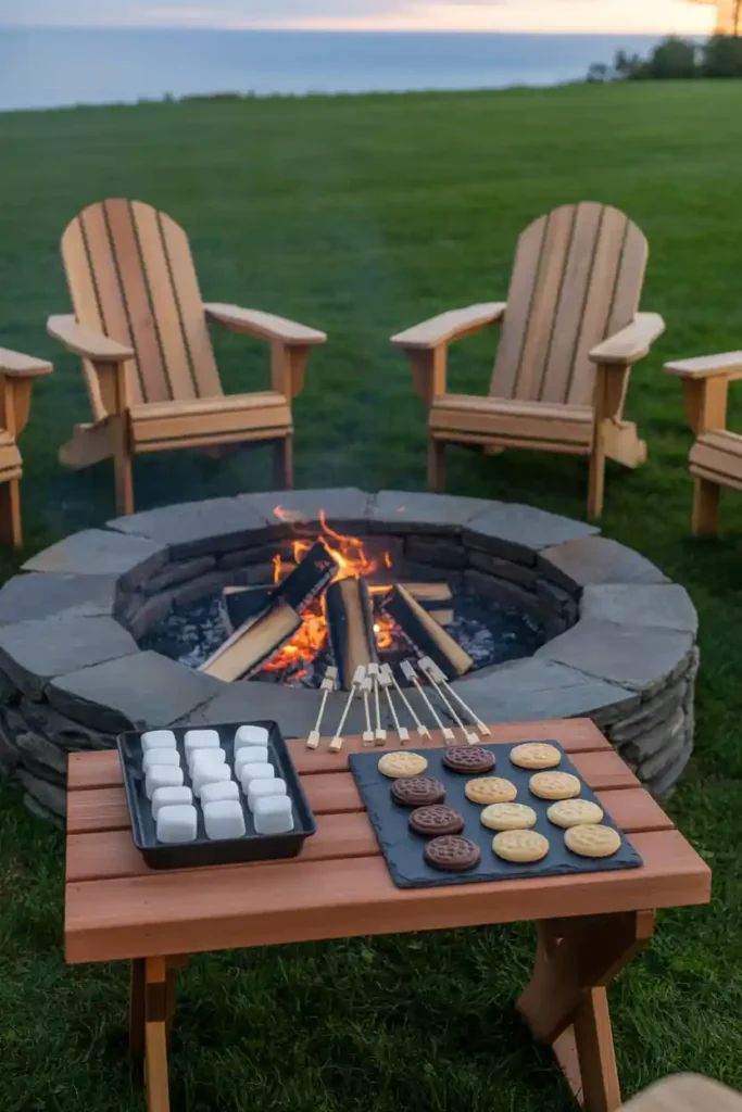 Gourmet S’mores Fire-Pit Lounge