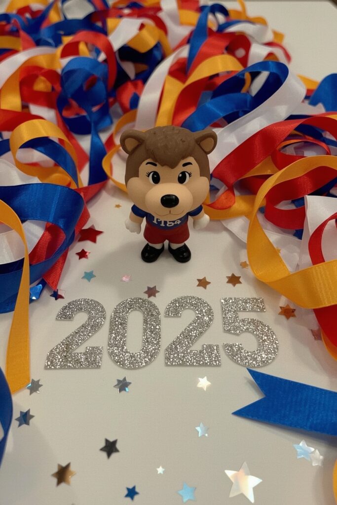 School Mascot Figurine Centerpiece