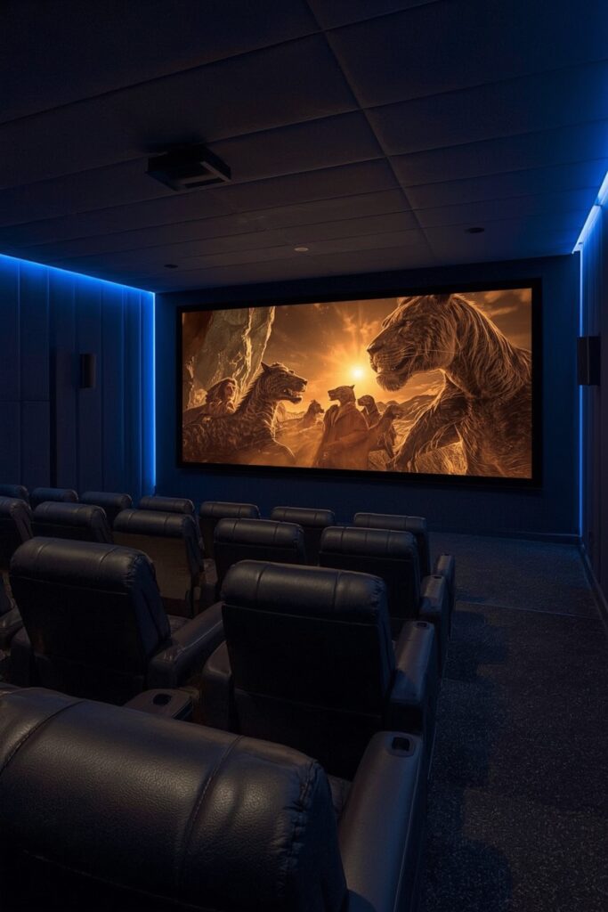 Blue Themed Slideshow with Uplighting