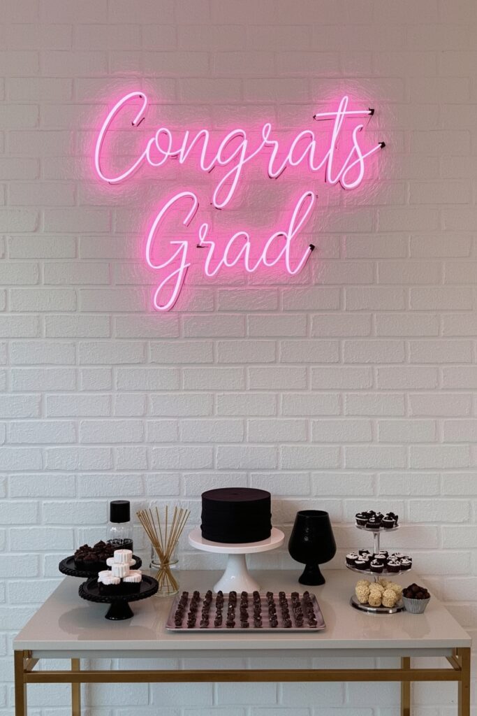 Neon “Congrats” Sign