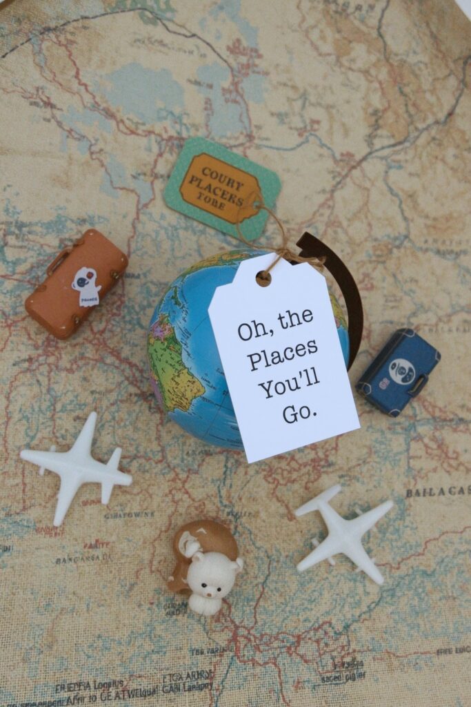 Globe or Map-Based “Oh, the Places” Theme