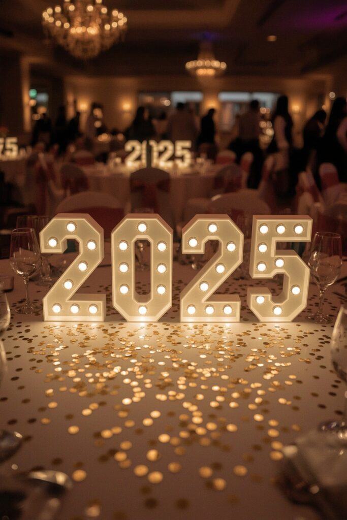 Light-Up Number Centerpieces (Class Year)