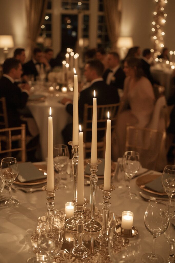 Candlelight Dinner Setup with Formal Vibe
