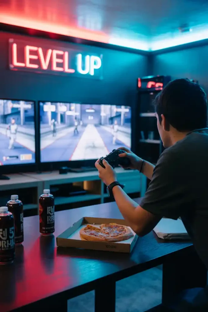 Gamer “Level Up” Lounge