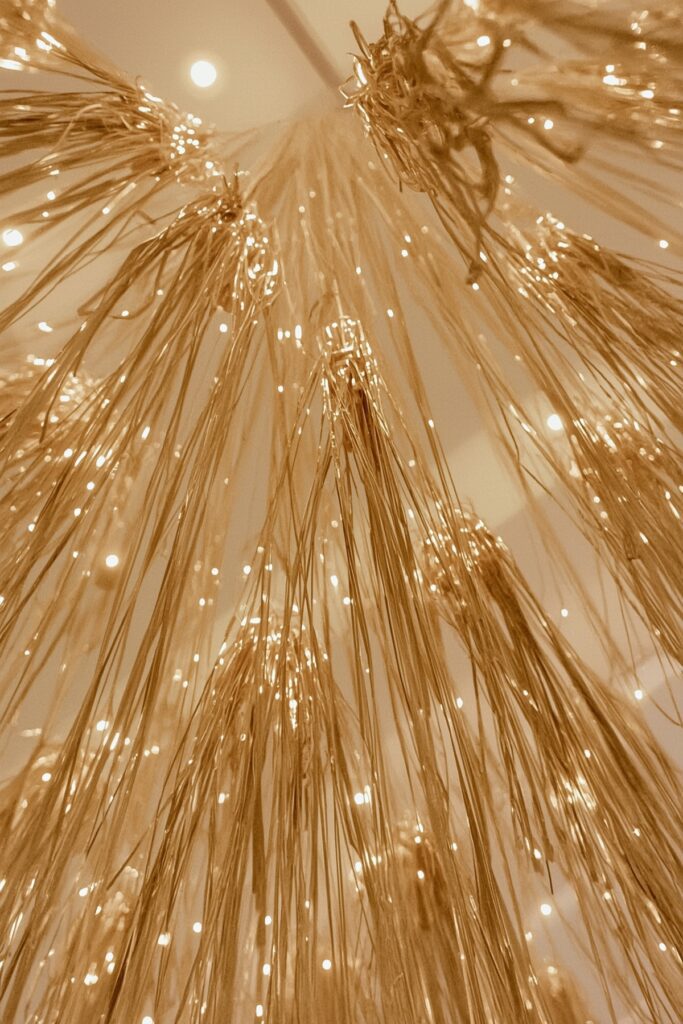 Gold Tassel Ceiling Streamers