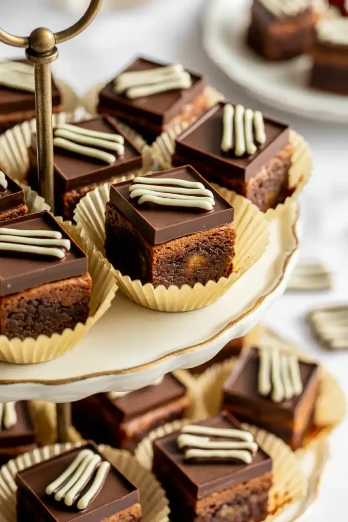 Graduation Cap Brownie Bites