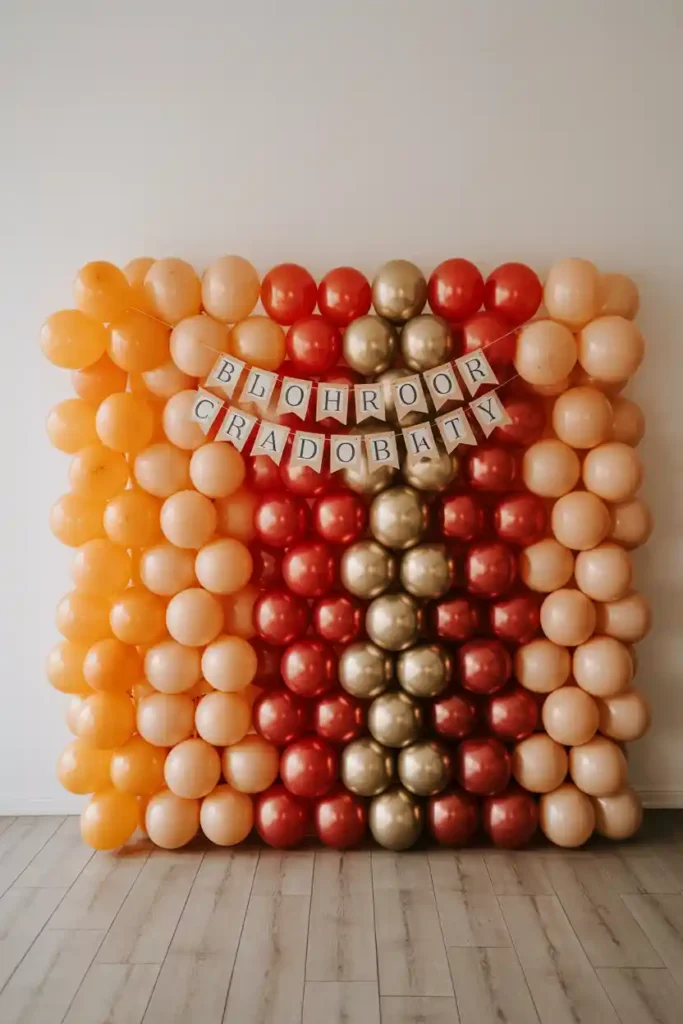 School Colors Balloon Wall