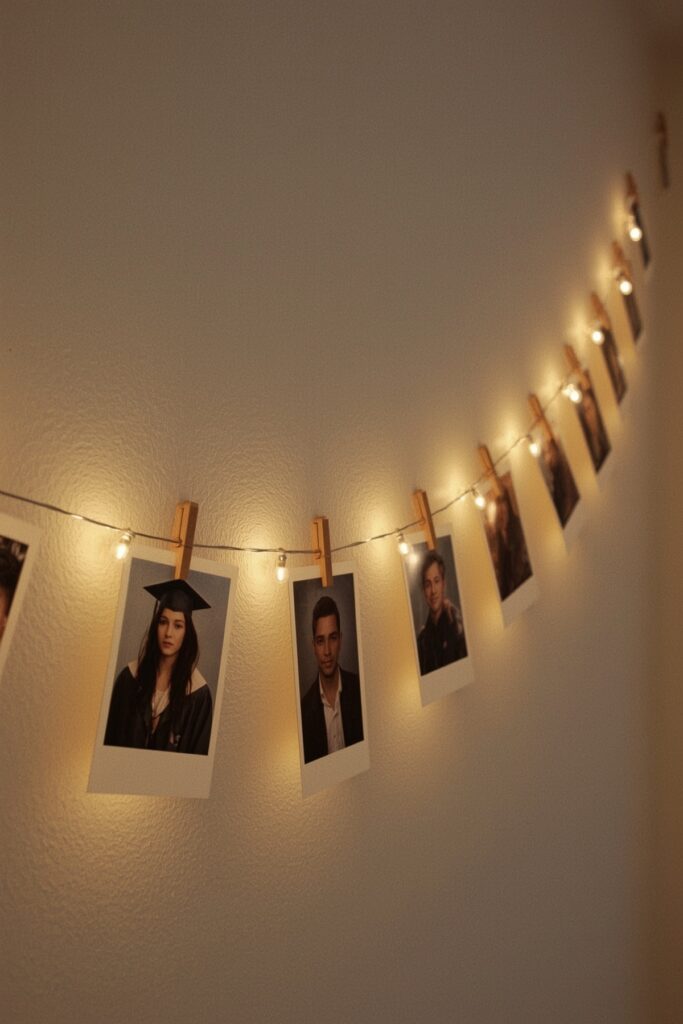 Grad Photo Garland on String Lights