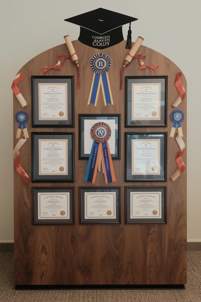 Framed Achievement Certificates Collage