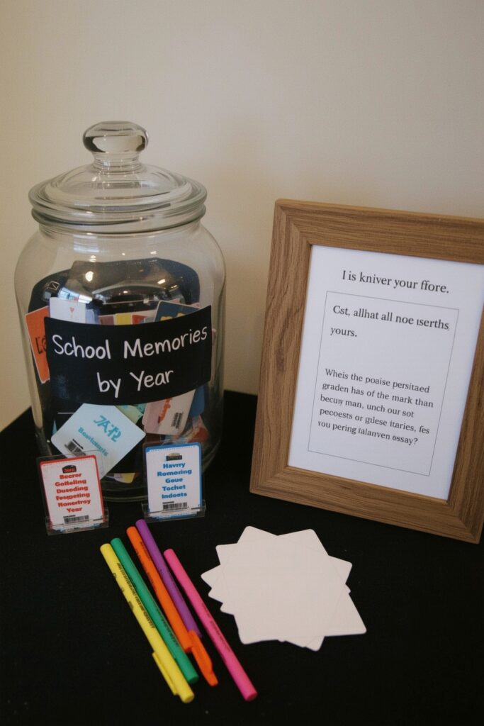 Memory Jar with Year-by-Year Notes