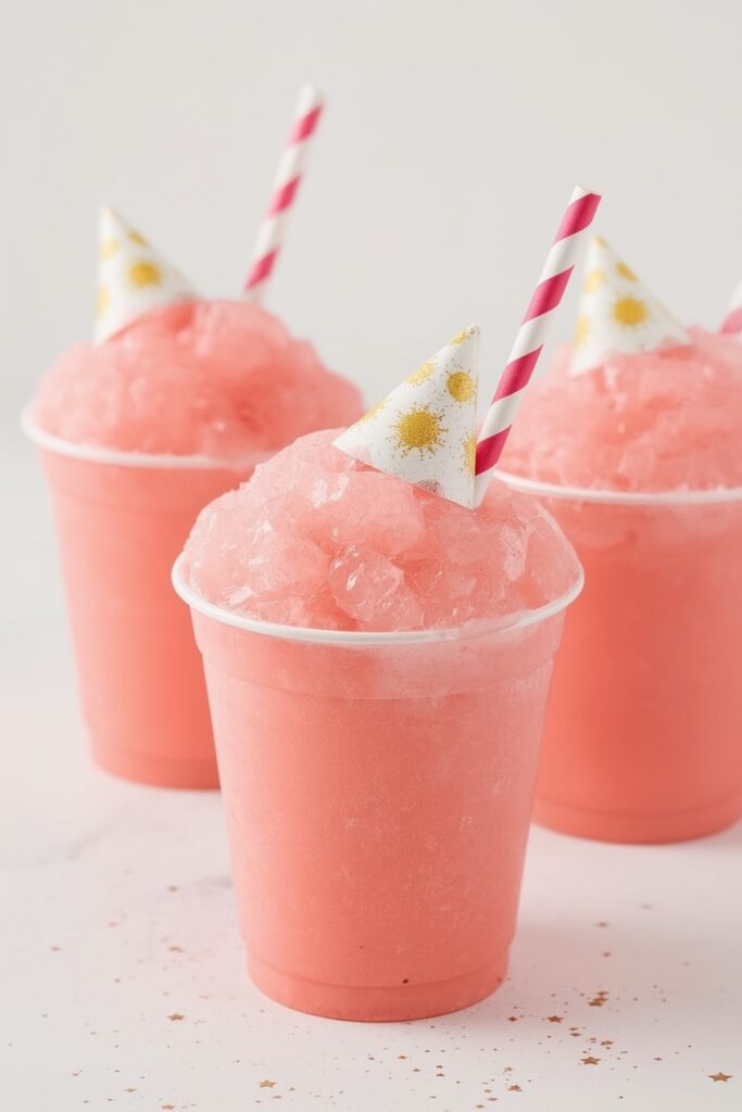 Party Hat Pink Lemonade Slush