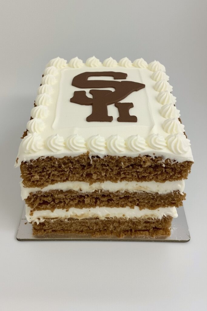 DIY Icebox Cake with School Logo Chocolate Stencil