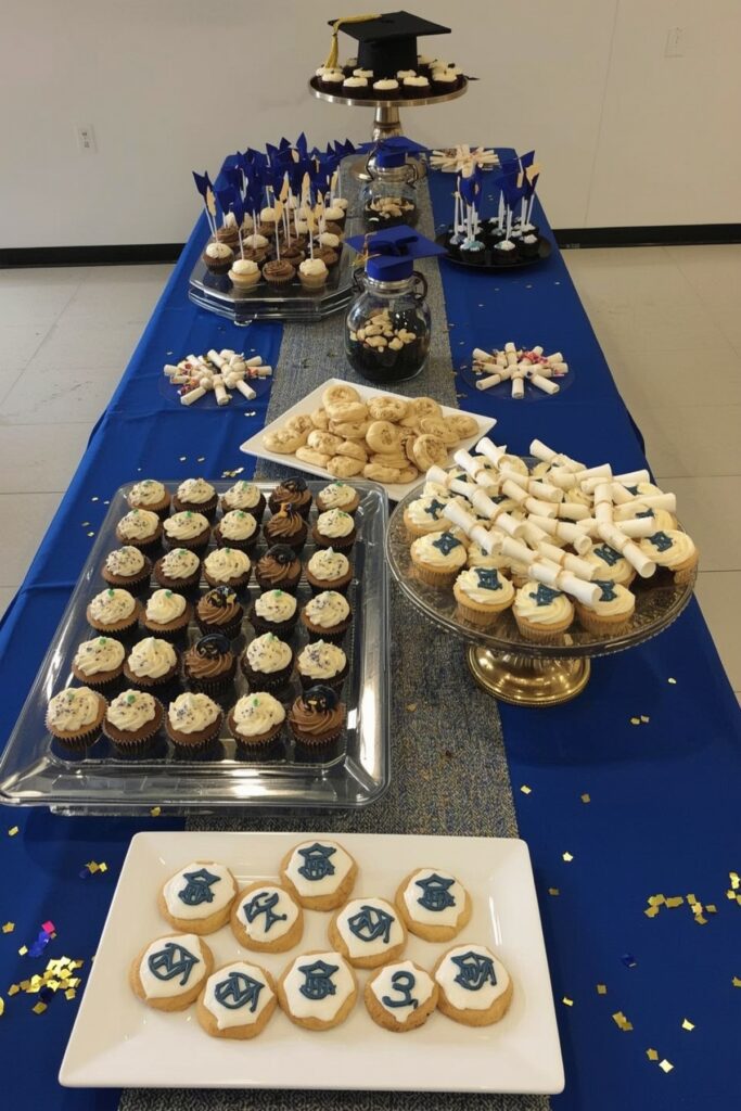 Dessert Table with School-Themed Treats