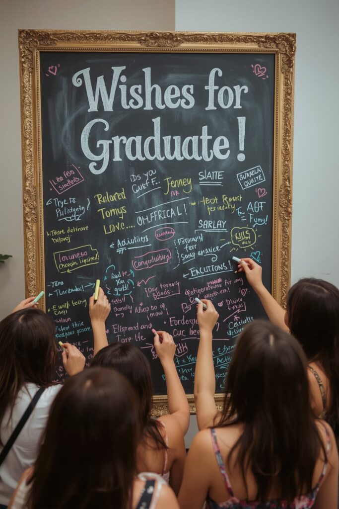 Wall of Wishes for Guests to Sign or Draw
